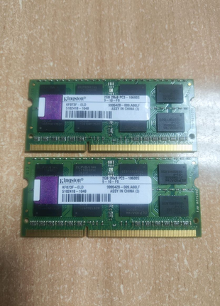 SODIMM Kingston KF073F-ELD 2Gb pc3-10600  DDR3-1333MHz CL9