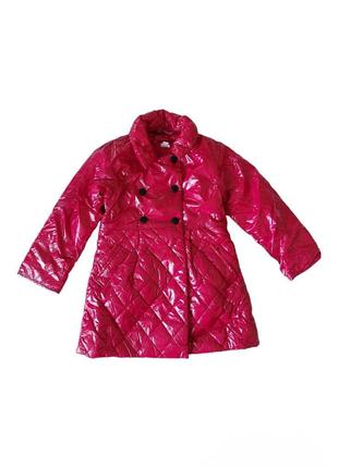 Дитяча куртка демісезонна на дівчинку, пальто, червона, на сін...