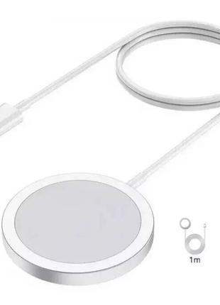 Бездротова зарядка QI MagSafe Charger 15W для iPhone/AirPods