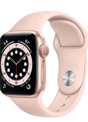 Умные смарт-часы Apple Watch Series 6 40mm Gold Aluminum Case ...
