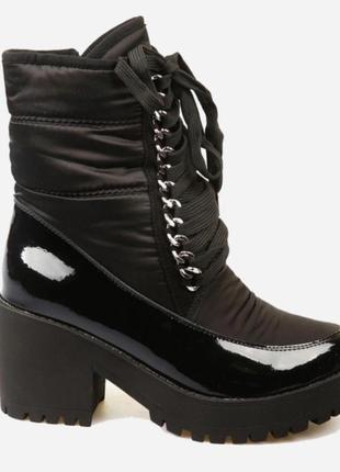 Женские зимние ботинки высокие prima d'arte 41 черные