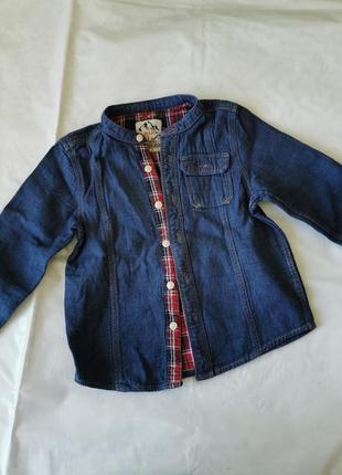 Нарядная нарядная рубашка пиджак под джинс 98-104