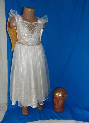 Карнавальное платье ангела,вестника на 5-6 лет