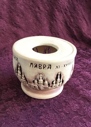 Сувенир церковный "киево-печерская лавра" керамика 1995 г