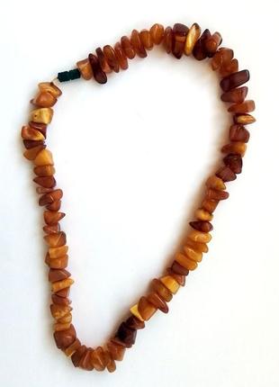 Винтажные бусы / ожерелье из янтаря, 43 см