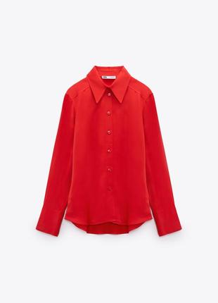 Сорочка сатинова zara