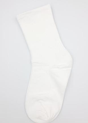 Белые женские 💃 классические носки с резинкой, доставка по укр...