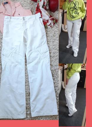Стильные белые широкие штаны в спортивном стиле, matador, p. 3...