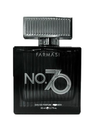 Чоловіча парфумована вода no. 70 farmasi, 80 мл