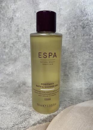 Піна гель для ванни та душу espa positivity bath and shower gel