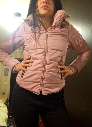 Куртка, курточка демісезонна рожева, пудрова
