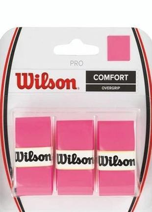 Обмотка Wilson pro overgrip pink 3pack WRZ4014p