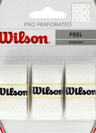 Обмотка Wilson pro overgrip white 3pack WRZ4014w