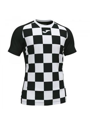 Футболка Joma FLAG II T-SHIRT BLACK-WHITE S/S черный,белый S 1...