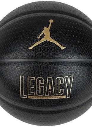 Мяч баскетбольный NIKE JORDAN LEGACY 2.0 8P DEFLATED
BLACK/BLA...