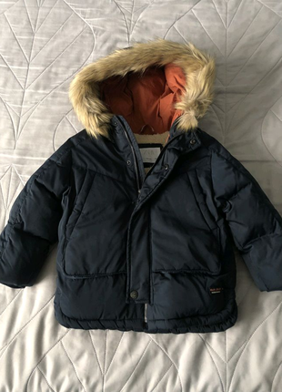 Зимова курточка-пуховик фірми ZARA на хлопчика 3-4 роки