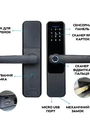 Надежный электронный биометрический дверной замок с управление...