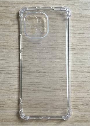 Чехол для Xiaomi Mi 11 с бортиками прозрачный силиконовый AirBag