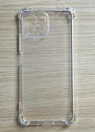 Чехол для Xiaomi Mi 11 Lite с бортиками прозрачный силиконовый...