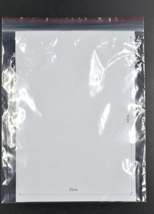 Зип пакет полиэтиленовый / 250*300мм / красная полоса / 95шт