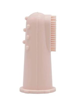 Детская зубная щетка Difrax Cиликоновая, массажная, Pink (377 ...