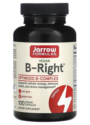 Комплекс витаминов группы B Jarrow Formulas B-Right 100 растит...