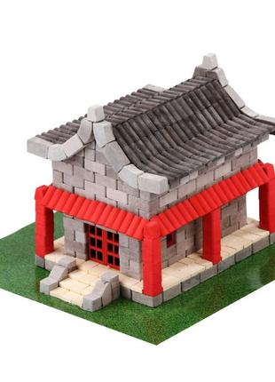 Керамічний конструктор із міні цеглинок Китайський будинок