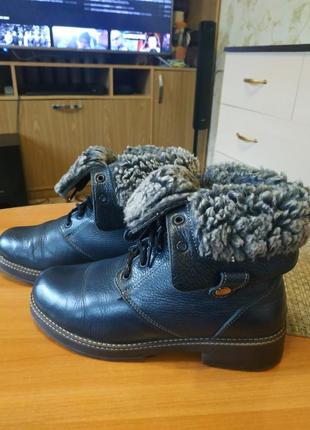 Ботинки зимние кожаные