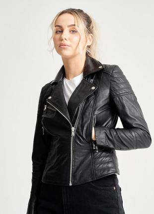 Стильная кожаная куртка barneys originals clara black leather ...