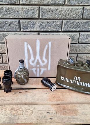 Подарочный набор для спиртного Мина МОН-50 с гранатой РГД-5 дл...