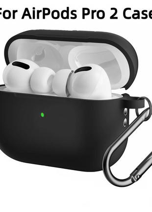 Чехол кейс Apple AirPods Pro 2 Gen 2022 2023 Черный Black MQD83