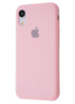 Чехол Silicone Case Full iPhone Xr chalk pink