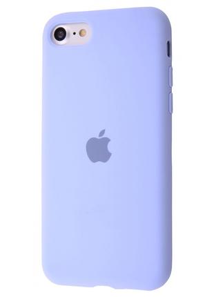 Чехол Silicone Case Full iPhone 7/8/SE 2 lilac cream
