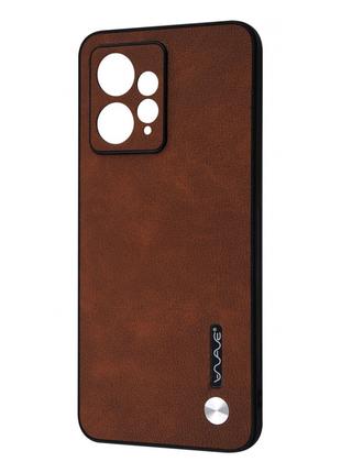 Чехол WAVE Leather Case Xiaomi Redmi Note 12 4G dark brown