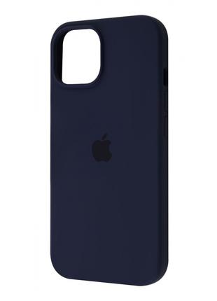 Чехол Silicone Case Full iPhone 15 midnight blue