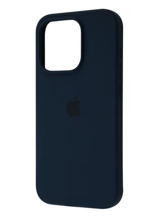 Чехол Silicone Case Full iPhone 15 Pro midnight blue