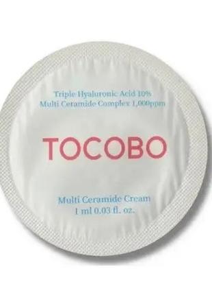 Восстанавливающий крем с мультикерамидами tocobo multi ceramid...