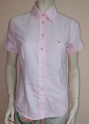 Шикарная розовая рубашка gant made in portugal, 💯 оригинал, мо...