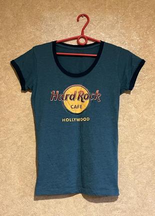 Оригинальная футболка hard rock cafe hollywood винтаж