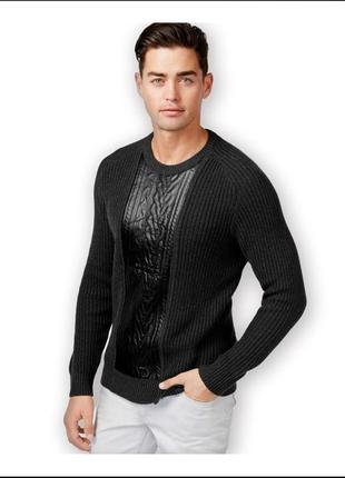 I-n-c (international concepts) вязаный черный свитер пуловер д...
