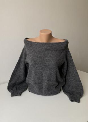 Шерстяной свитер h&amp;m размер s женская теплая кофта шерсть ...