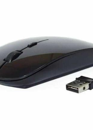 Мышка, мышь компьютерная беспроводная, тонкая  G 132 черная