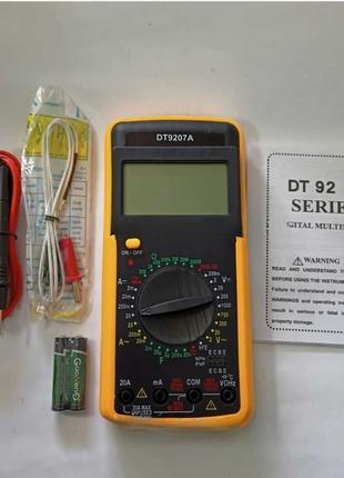 Цифровой мультиметр DT-9207A Амперметр Тестер с термопарой