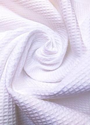 Полотенце вафельное 160-40 см, винтажное белое полотенце хлопок 1