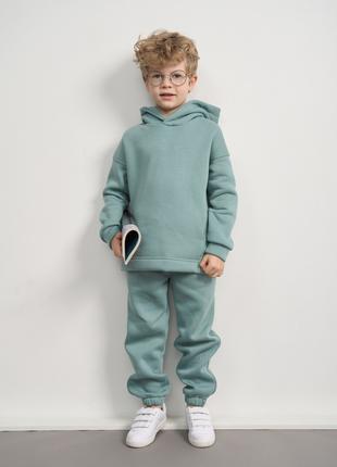 Детский спортивный костюм для мальчика цвет светлая мята р.110...