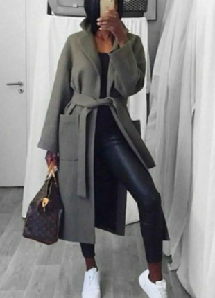 Женское пальто кашемир на подкладке 42-46 универсал av6-1039lвое