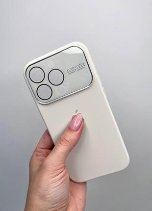 Чохол для IPhone Silicone Case AUTO FOCUS Antique White
