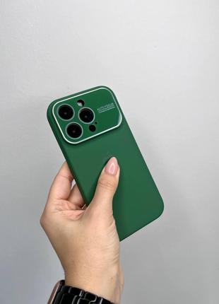 Чохол для IPhone Silicone Case AUTO FOCUS Green