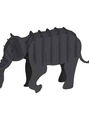 3D модель из картона Слоник Elephant Fridolin