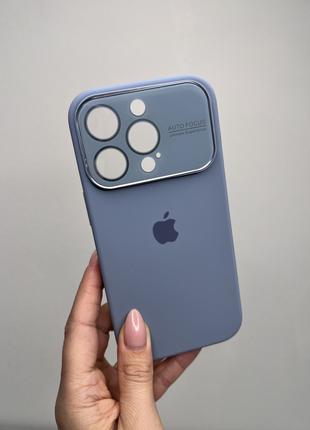 Чохол для IPhone Silicone Case AUTO FOCUS Lilac